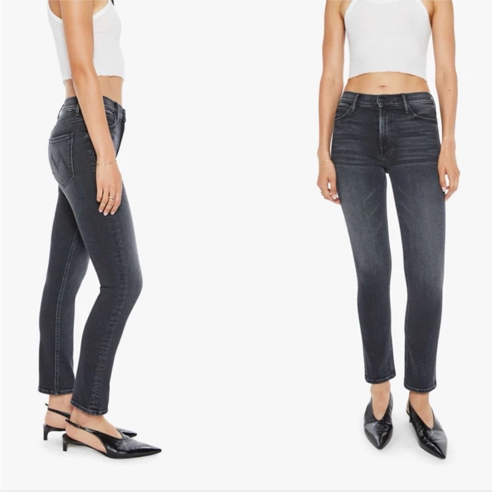 NWT MOTHER Denim The Mid Rise Dazzler Flood